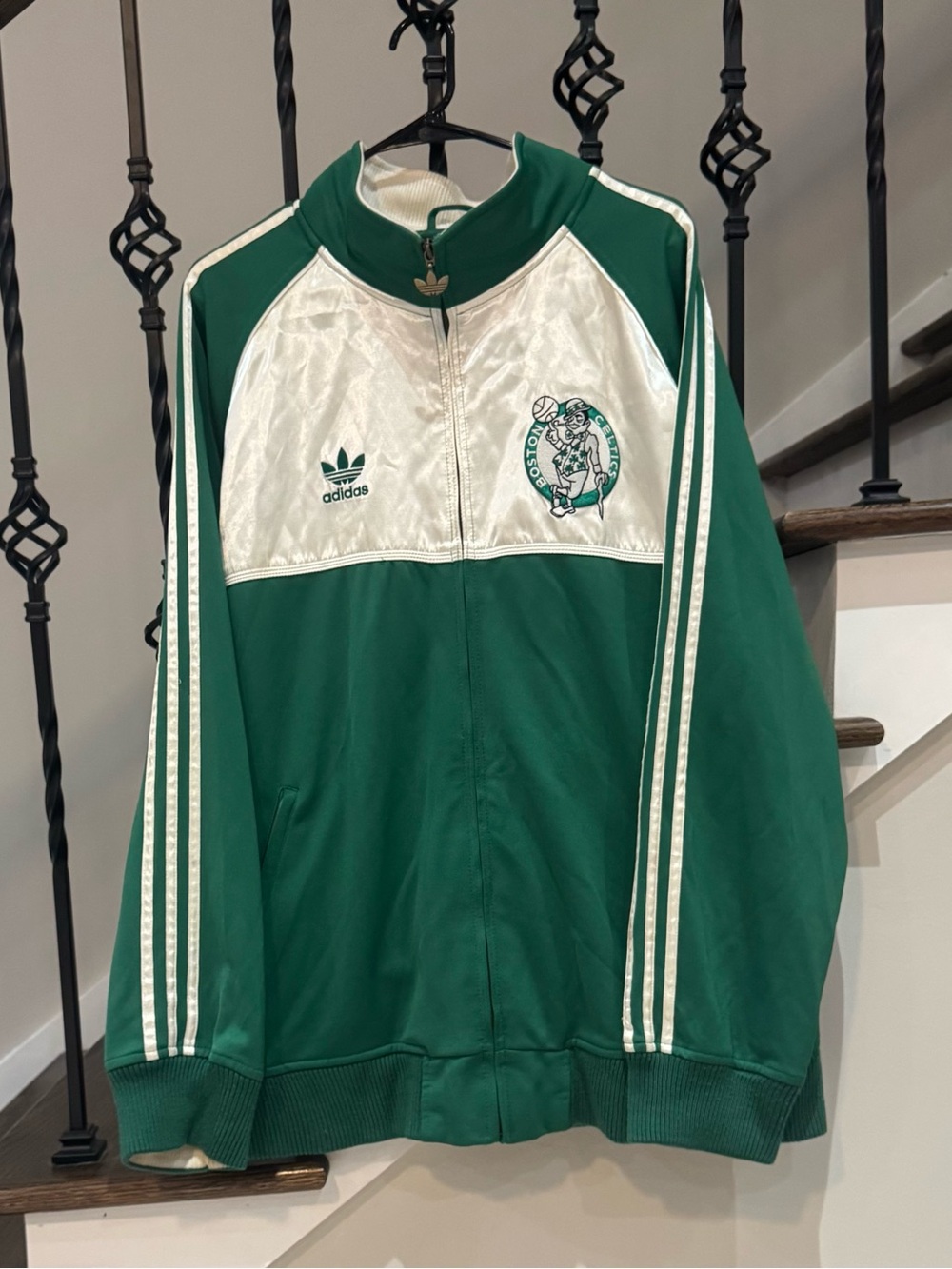 Vintage 2008 Adidas Boston Celtics Championship Banner Track Jacket